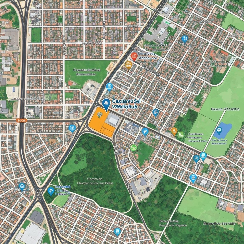 Mapa da localização da V2Motohub